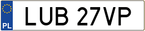 Truck License Plate